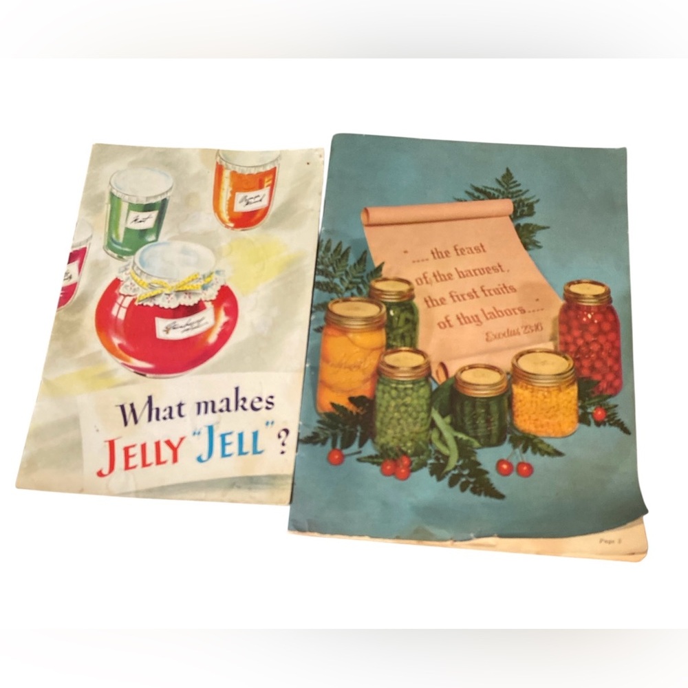 Vintage Canning & Jelly Recipe Booklets 1940s-50s